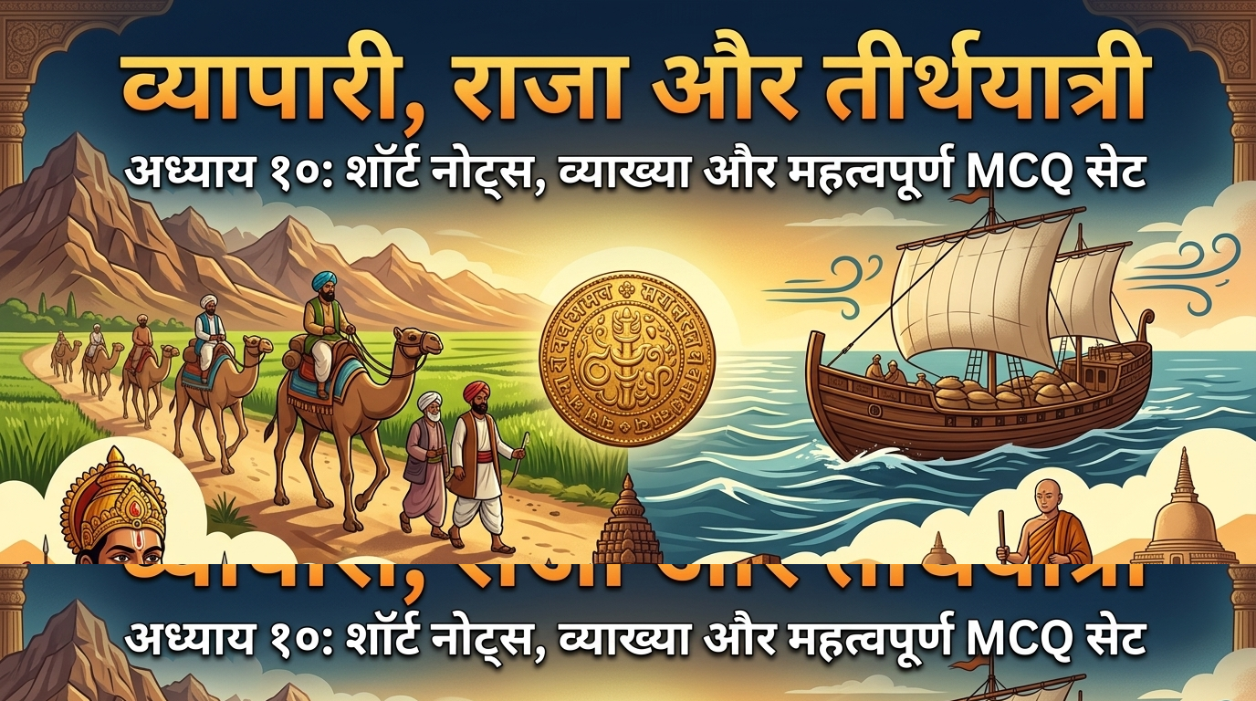 NCERT Class 6 History Chapter 10 Vyapari Raja aur Tirthyatri Short Notes